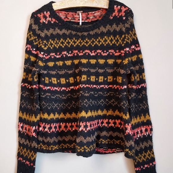 Free People - Through The Storm Fair Isle Sweater - Picture 2 of 5